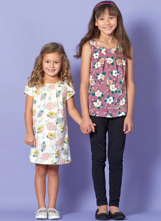 Plus Size Women Wear McCalls Child Top, Dress, Leggings M7709