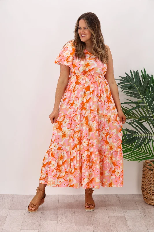 Online Clothing Stores Jar Of Hearts Carita One Shoulder Dress Blush