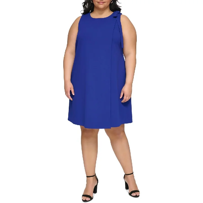 Women's Travel Garments DKNY Womens Plus Business Knee-Length Sheath Dress