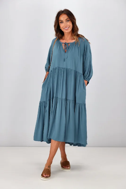 Trendy Casual Outfits Bee Maddison Jackson Dress Blue
