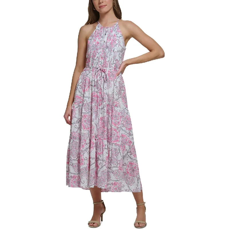 Women's Elegant Clothing Sets Tommy Hilfiger Womens Paisley  Halter Dress