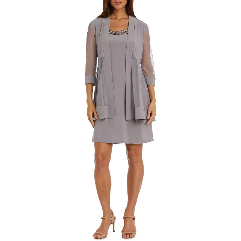 Affordable Women's Clothing Online R&M Richards Women’s Two-Piece Embellished Ruffled Dress with Jacket Affordable Women's Clothing Online R&M Richards Women’s Two-Piece Embellished Ruffled Dress with Jacket