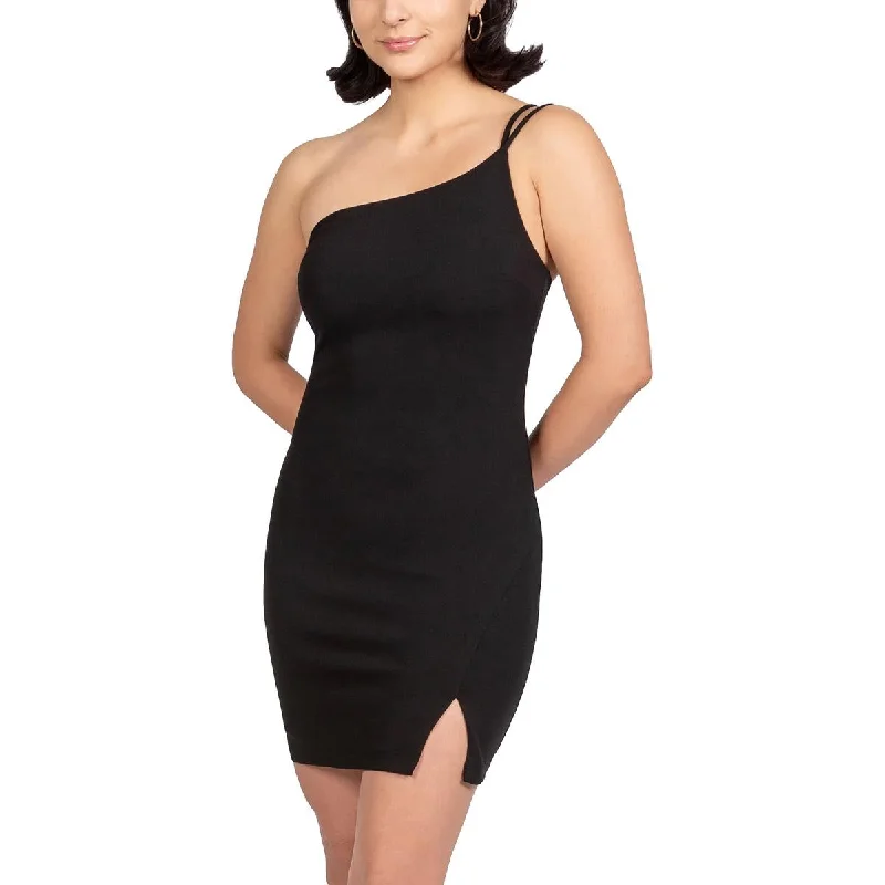 Stylish Women's Outfit Bee Darlin Womens Juniors Knit One-Shoulder Sheath Dress