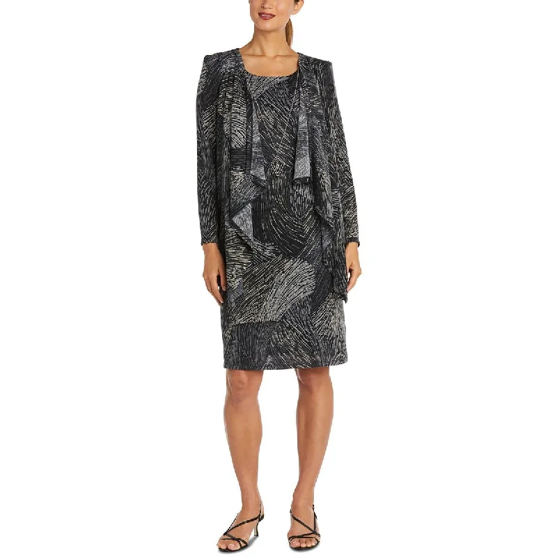 Casual Fashion R&M Richards Womens Plus Printed 2Fer Wear to Work Dress