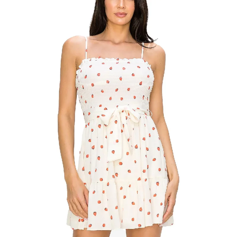 Cheap Women's Clothing Online B. Darlin Womens Juniors Printed Mini Sheath Dress