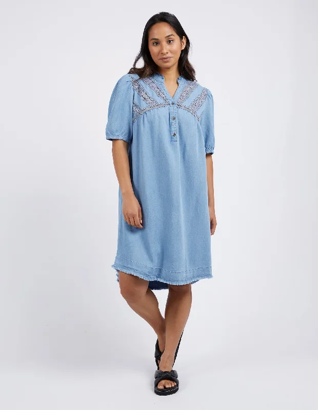 Affordable Trendy Clothes For Women Foxwood Annabella Dress Mid Blue