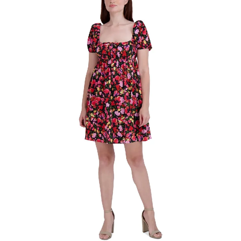 Imeless Style BCBGeneration Womens Tie Front Mini Fit & Flare Dress