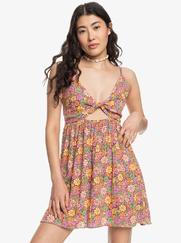 Colorful Clothing Roxy Evening Glow Again Dress-Root Beer