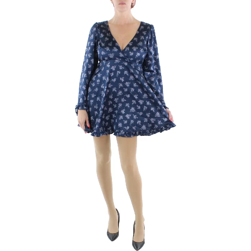 Women's Workout Clothing Crystal Doll Womens Juniors Cocktail Mini Fit & Flare Dress