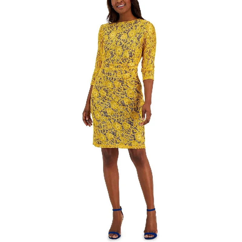 Women's Plus-Size Outfit Kasper Womens Laurissa Lace Sheath Dress