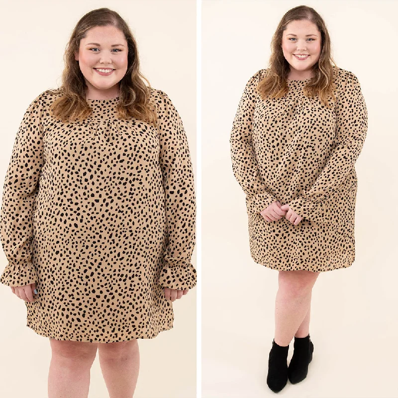 Relaxed Fashion On The Wild Side Dress, Taupe