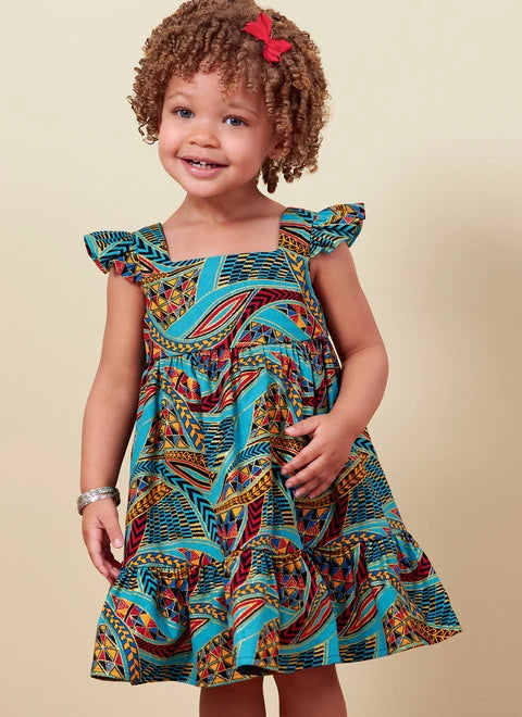 Charming Everyday Clothing For Women Butterick Baby/Child Dresses B6885