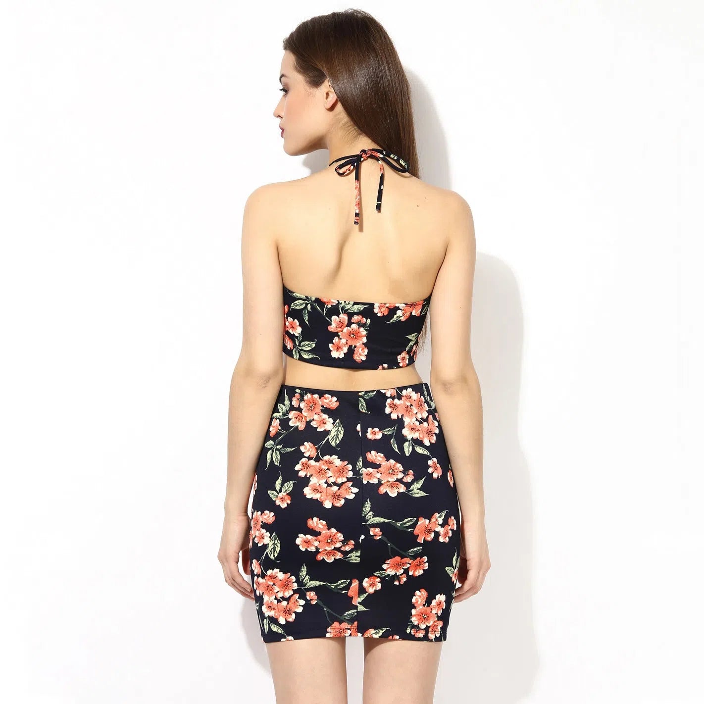Women's Stylish Casual Garments Black Printed Co Ordinate Dress