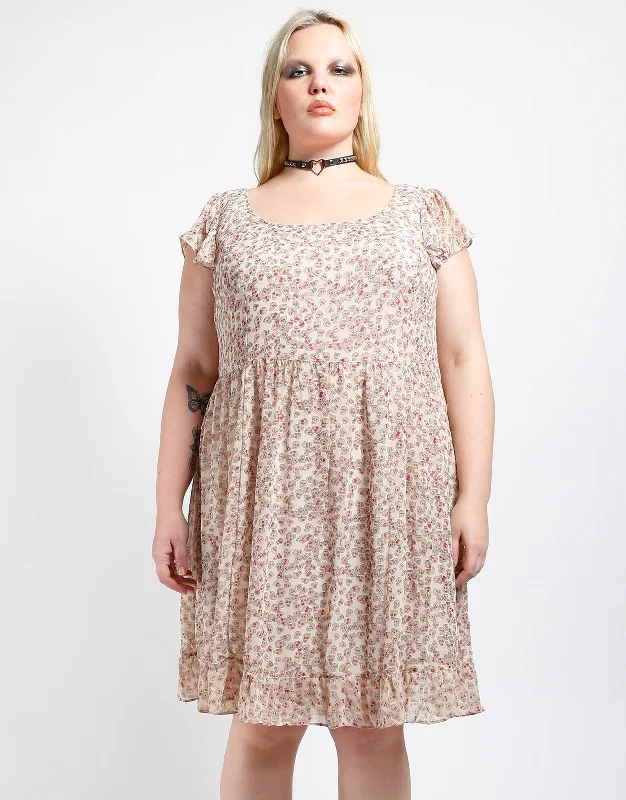 Affordable Online Boutique Plus Size Sookie Skull Chiffon Dress