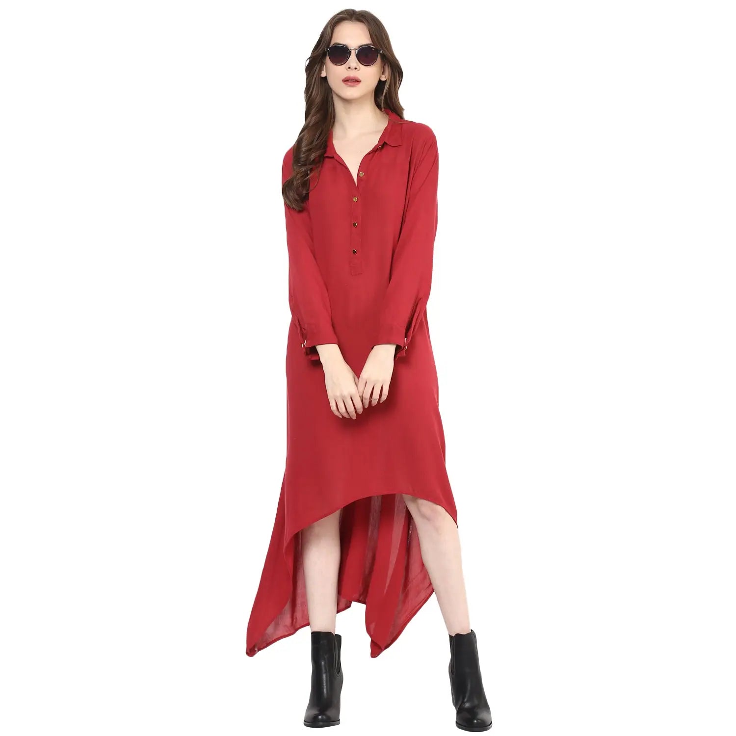 Affordable Luxury Women's Garments Asymmetric Loose Dress