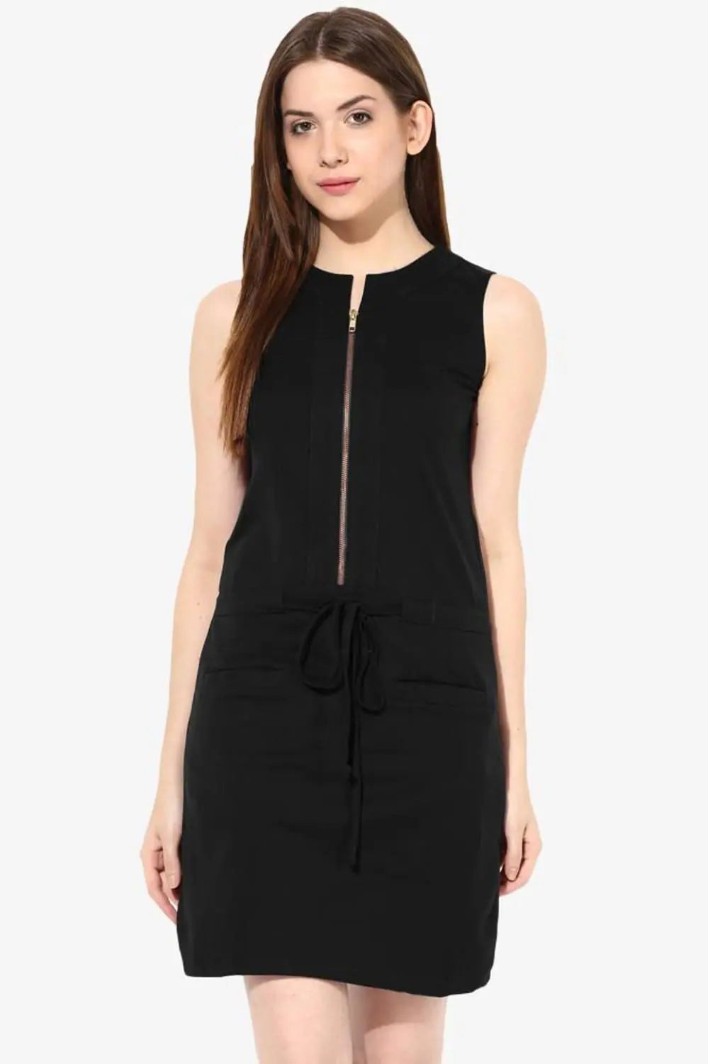 Women's Casual and Dressy Outfits Half The Battle Belted Dress Black