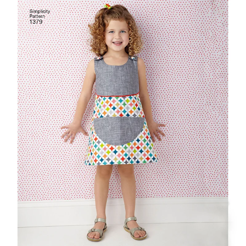 Women's Trendy Outfit Simplicity Children's Dresses S1379