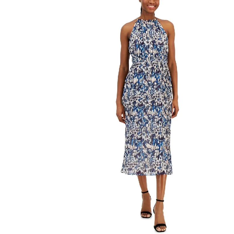 Modern Women's Apparel Anne Klein Womens Daytime Hi-Low Halter Dress