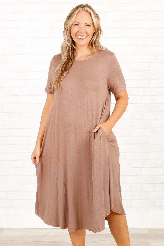 Women's Trendy Garments Somebody Like You Dress, Mocha