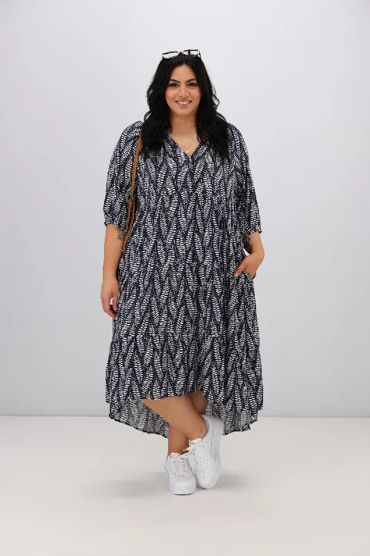 Exclusive Online Sale Sunday Boho Katina Fern Dress Navy
