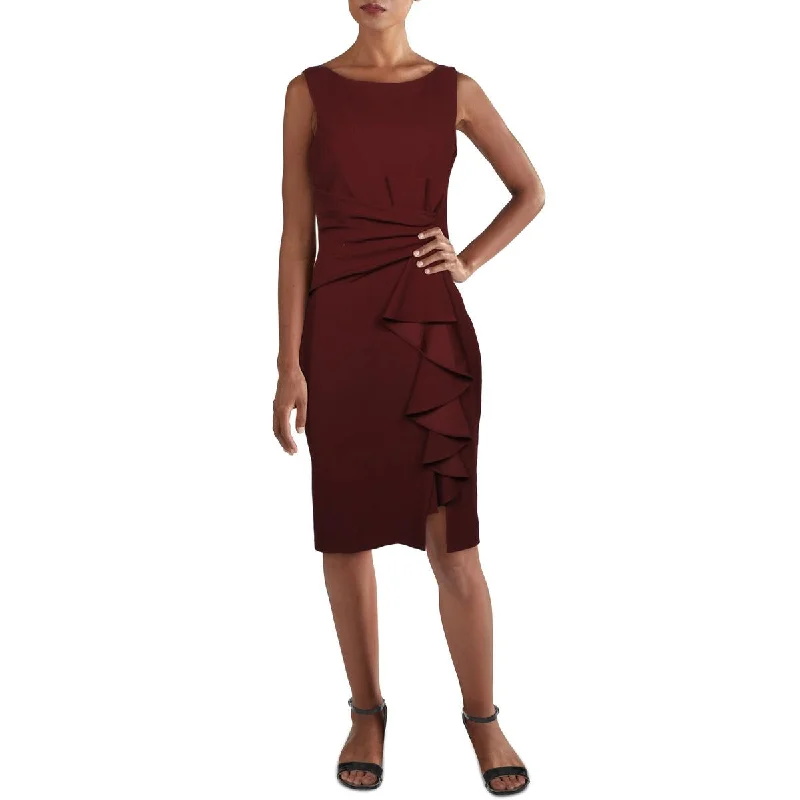 Top 10 Women's Online Clothing Stores Betsy & Adam Womens Cascade Ruffle Party Sheath Dress