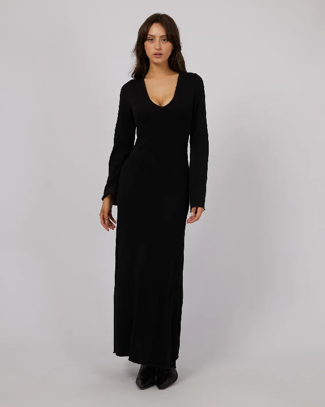 Casual Fashion Trends for Women All About Eve Knit L/S Dress Black