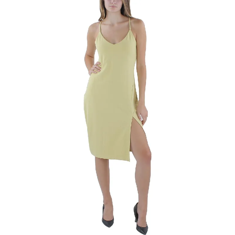 Chic Clothing For Women Susana Monaco Womens Split Hem Nylon Slip Dress
