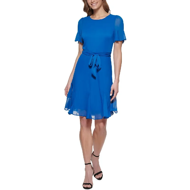 Chic Women's Clothing Online DKNY Womens Knee-Length Cocktail Fit & Flare Dress