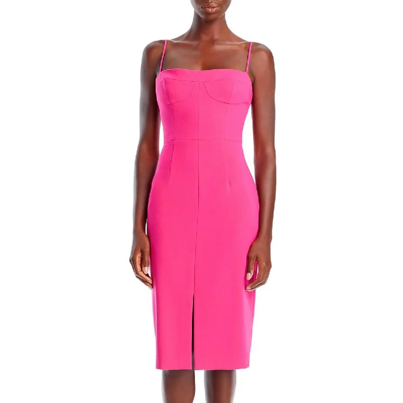 Women's Clothing For Outdoor Events Black Halo Womens Poet Woven Seamed Sheath Dress