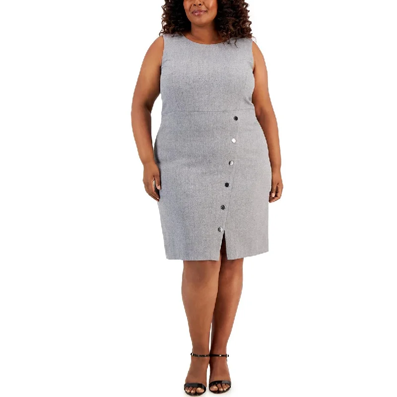 Women's Workout Clothing Kasper Womens Plus Embellished Knee Length Sheath Dress