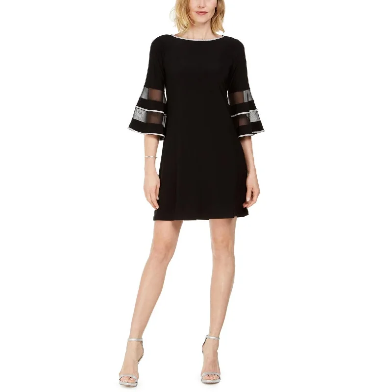 Women's Evening Wear Outfit MSK Womens Illusion Rhinestone Sheath Dress
