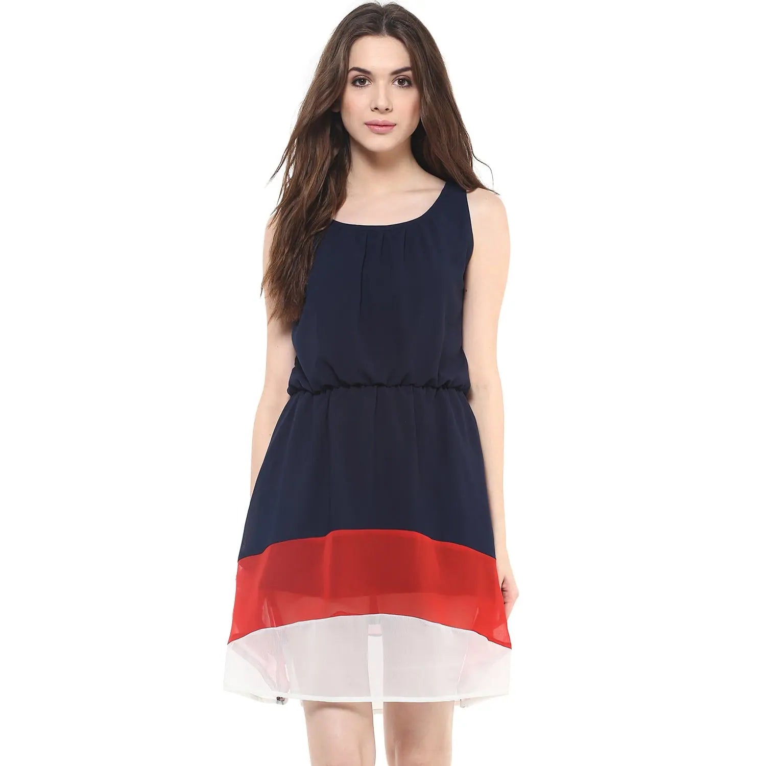 Clothes Sales Tricolor Dress