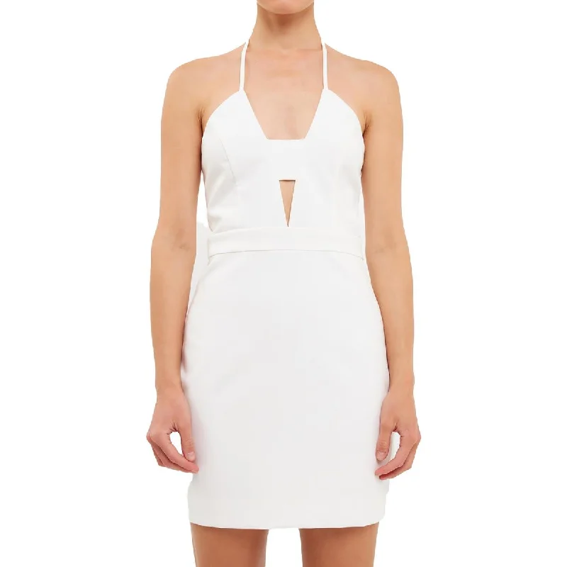 Relaxed Fit Women's Fashion Endless Rose Womens Party Mini Halter Dress
