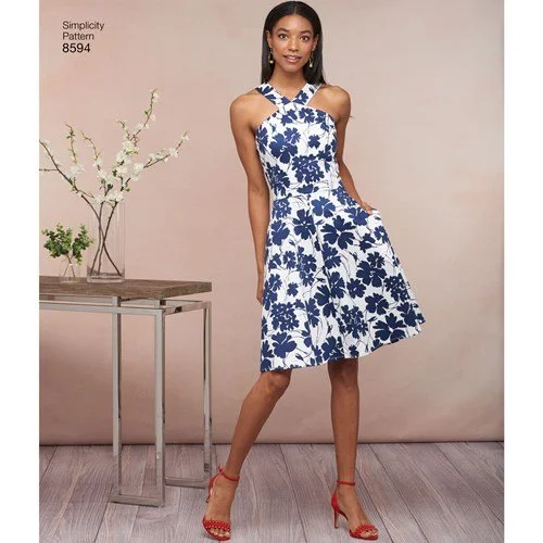 Minimalist Women's Fashion Clothing Simplicity Dress S8594