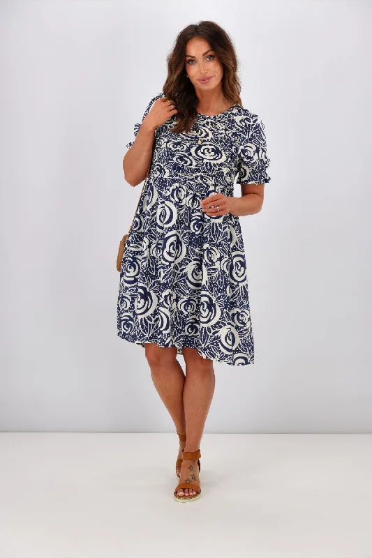 Women's Sporty Chic Clothes Gloss by Shine On Briar Dress Navy
