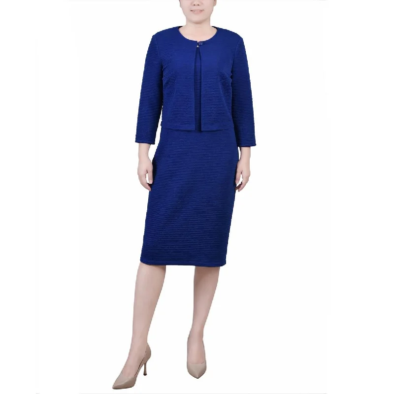 Affordable Online Boutique NY Collection Womens Petites 2PC Textured Two Piece Dress