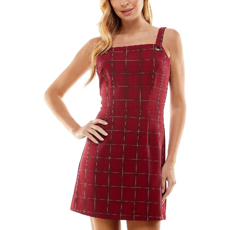 Cheap Women's Clothing Online Kingston Grey Womens    Windowpane Mini Sheath Dress