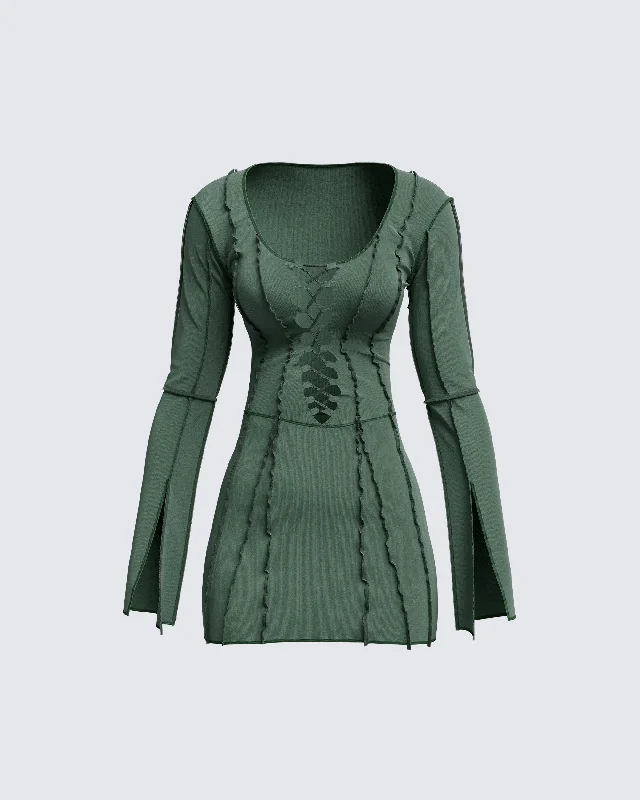 Trendy Outfits For Ladies Karlie Lace Up Boss Dress