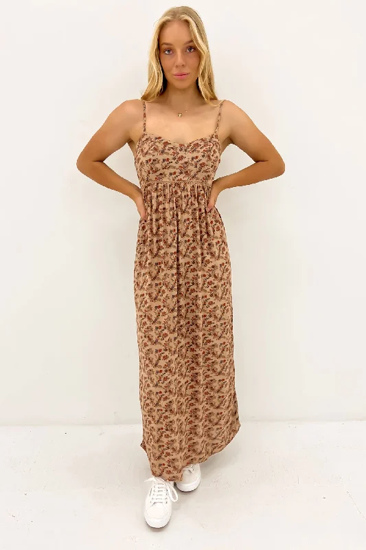 Women's Casual Wear Clothes Part Time Luver Dress Rust