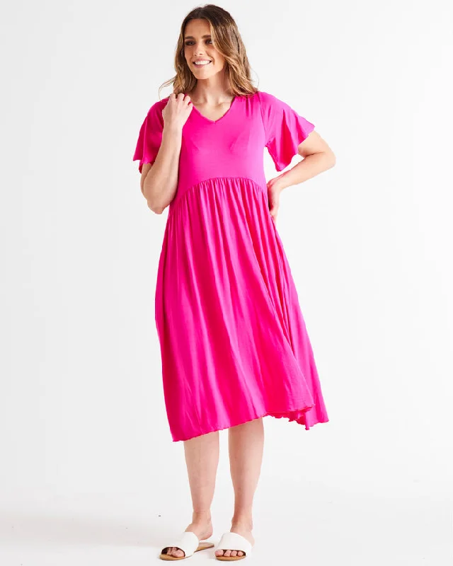 Bold Prints Casual Chic Betty Basics Donna Dress Raspberry