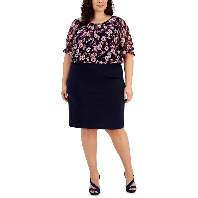 Sustainable Fashion Clothing For Women Connected Apparel Womens Semi-Formal Knee-Length Sheath Dress