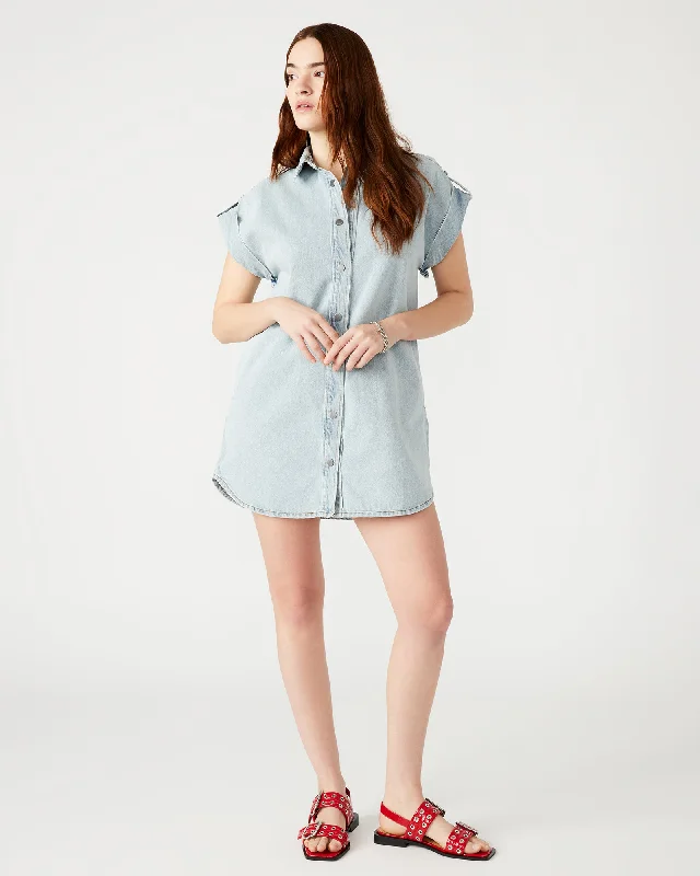 High End Fashion ILARA DENIM DRESS