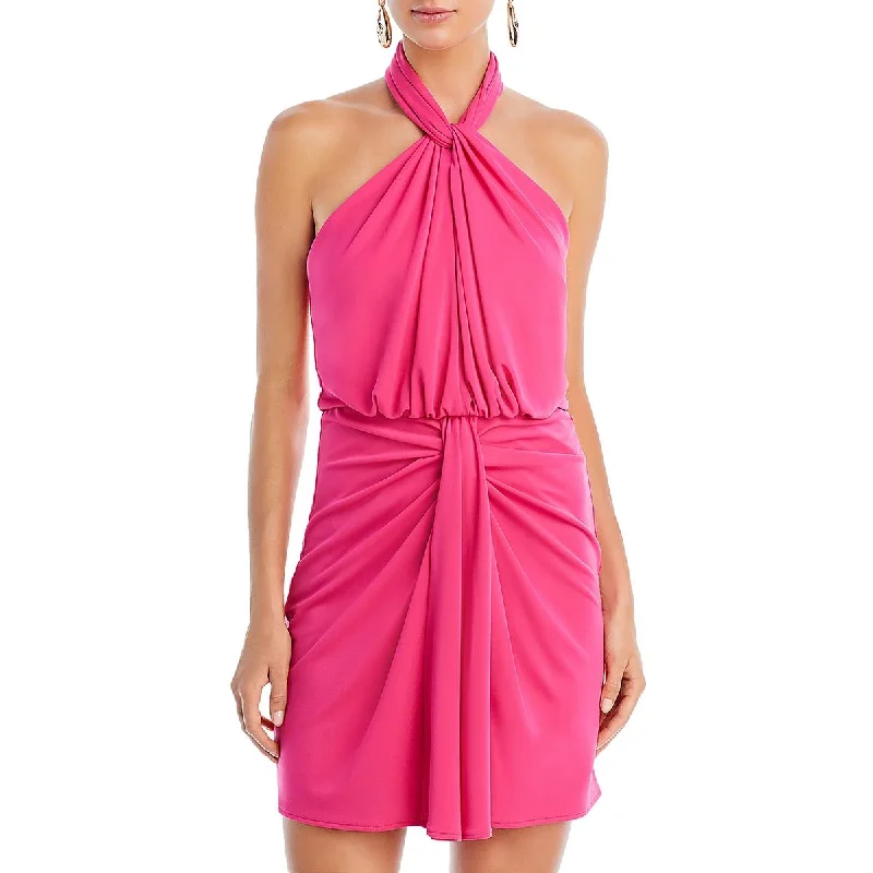 Casual Style for Busy Women Cinq a Sept Womens Kaily Blouson Mini Halter Dress