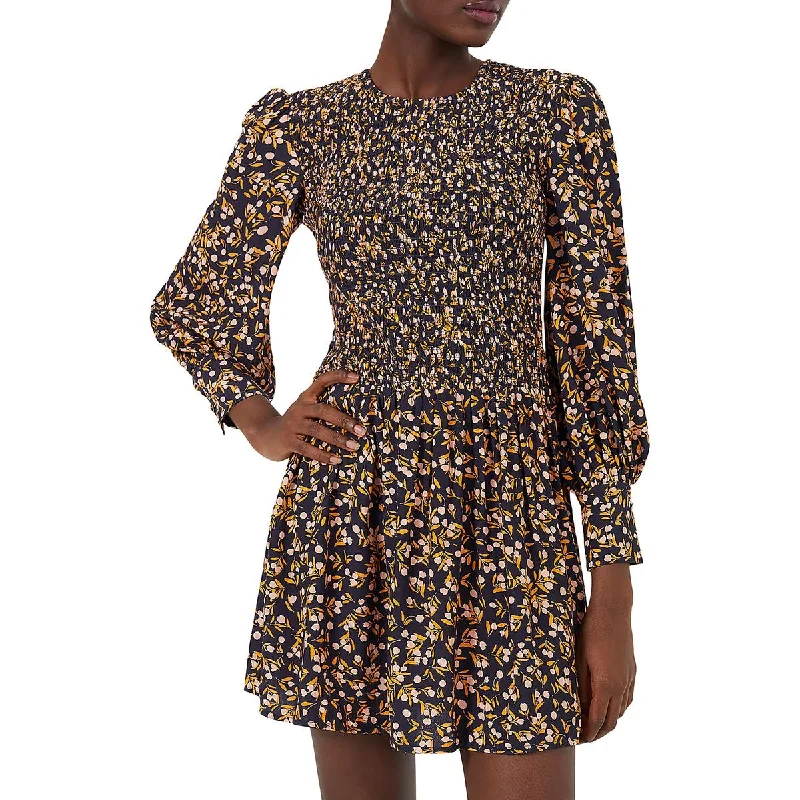 New Arrival Discounts French Connection Womens Berrit Smocked Mini Sheath Dress