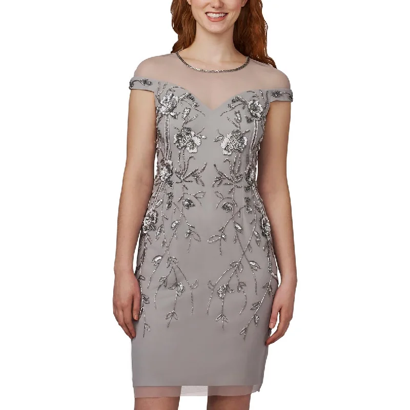 Elegant Women's Clothing Online Adrianna Papell Womens Beaded Cap-Sleeve Sheath Dress Elegant Women's Clothing Online Adrianna Papell Womens Beaded Cap-Sleeve Sheath Dress
