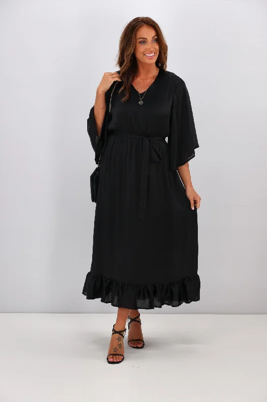 Contemporary Women's Clothing Celebration by Shine On Chelsea Dress Black