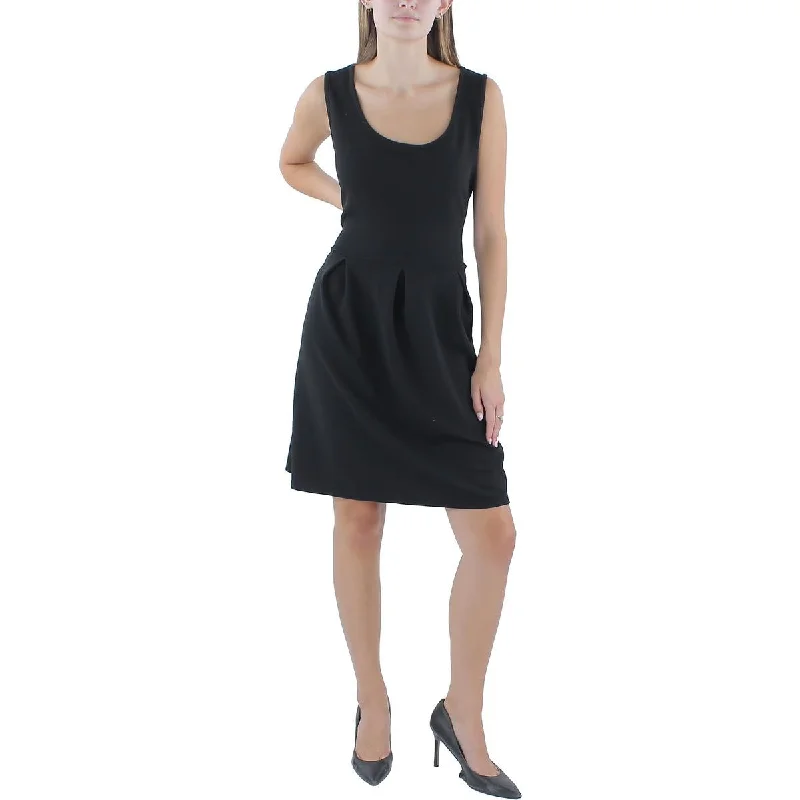 Modern Casual Clothing 24seven Comfort Apparel Womens Pockets Mini Fit & Flare Dress