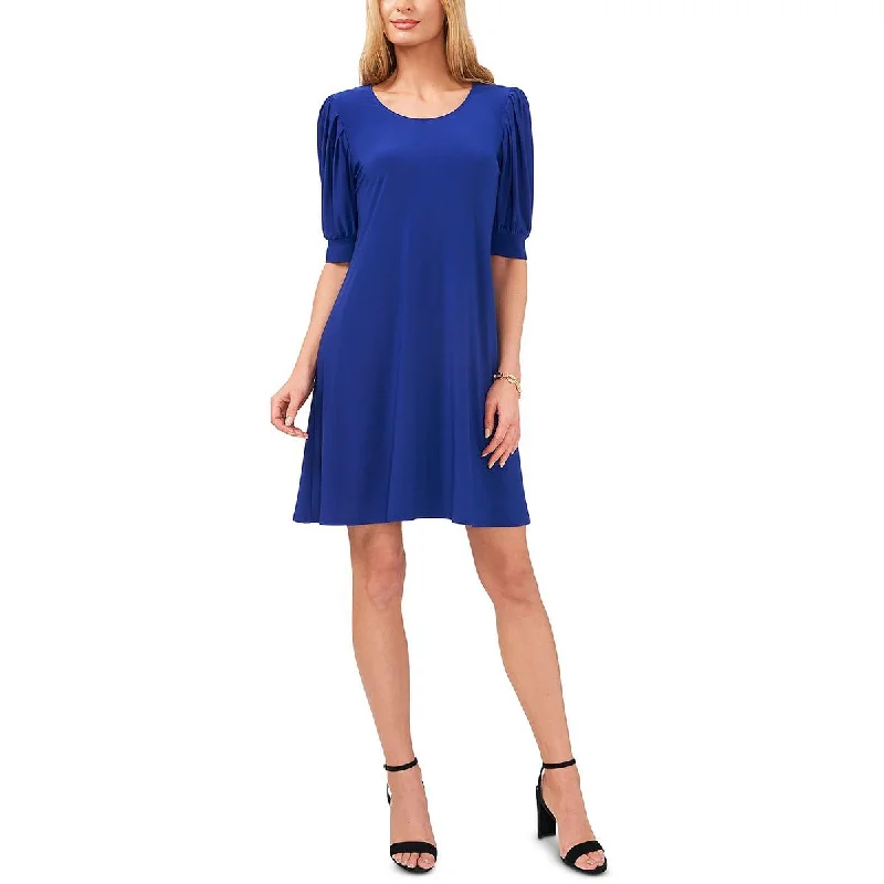 Chic Women's Outfit MSK Womens Bishop Sleeve Short Wear to Work Dress