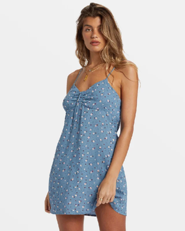 Relaxed Fashion Billabong Sun Chaser Dress-Blue Shadow