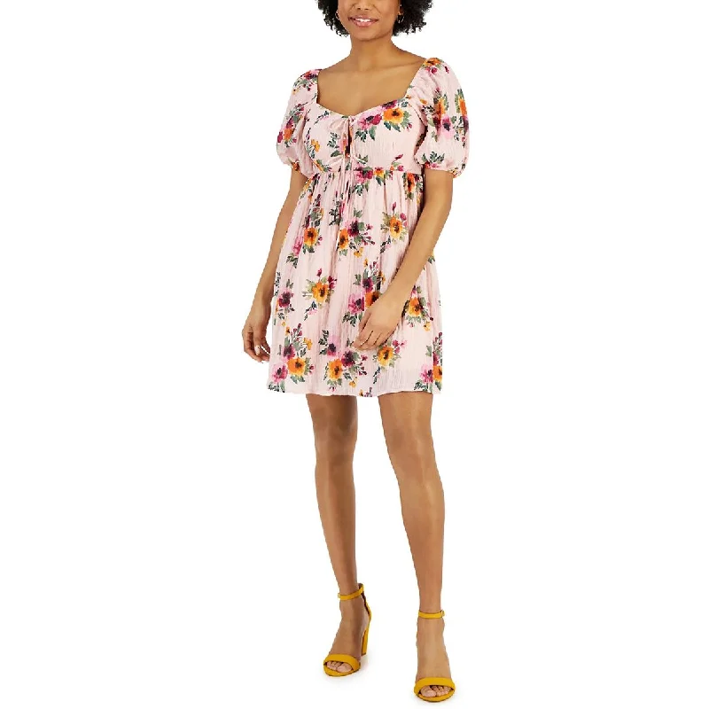Chic Casual Wardrobe Essentials Kit & Sky Womens Cocktail Mini Fit & Flare Dress